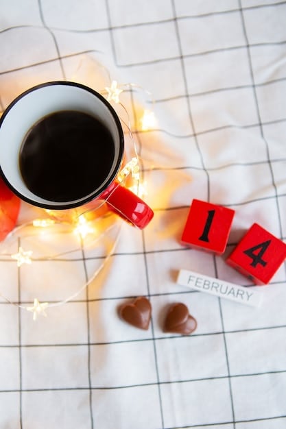 A close-up of a calendar highlighting bi-weekly dates, with a pen marking the dates to emphasize the payment frequency. The calendar is on a wooden desk with a cup of coffee.