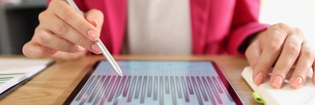 A close-up of a Form 8863, Education Credits (American Opportunity and Lifetime Learning Credits), with a pen pointing to the section for calculating the AOTC.