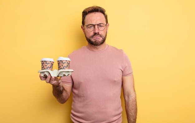 A person comparing two seemingly similar items (e.g., coffee cups, cars) with drastically different price tags. The image draws attention to the concept of lifestyle creep.