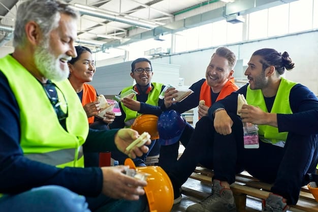 A group of skilled tradespeople working collaboratively on a construction site, highlighting the importance of their work and the high level of expertise required in these fields.