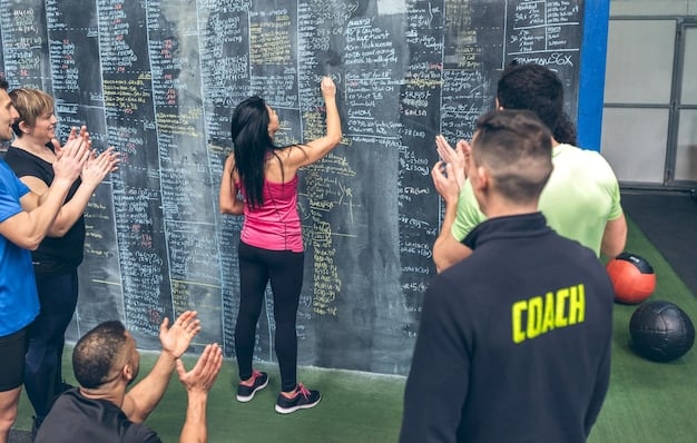 Students participating in a campus safety workshop, learning about self-defense techniques and emergency response procedures. The setting is a gymnasium or large activity room.